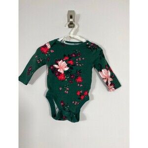 Old Navy Floral Long Sleeve Bodysuit – Size 3–6 Months
